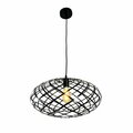 Brilliantbulb Ikal 1-Light Black Oval Pendant BR3583002